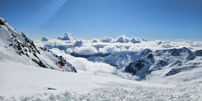 Lawine Skitourengänger