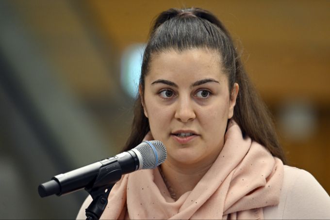 Die junge SVP-Politikerin Sarah Regez gilt als umstritten. (Archivbild) regez svp baselland