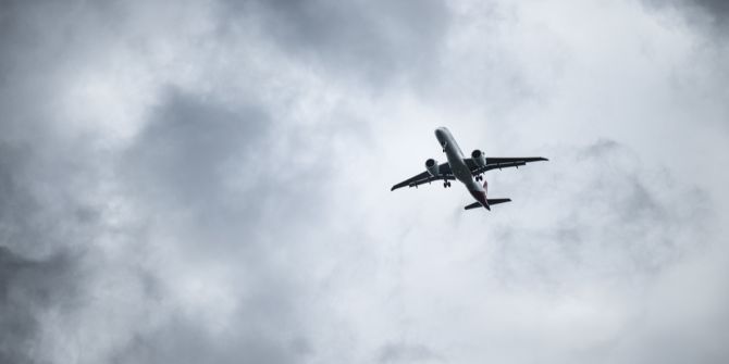 Boeing Flugzeug am Himmel