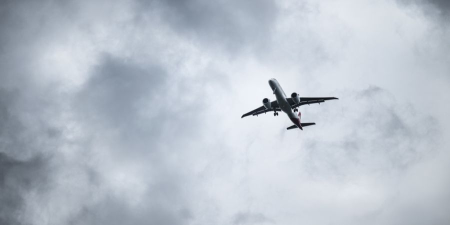 Boeing Flugzeug am Himmel