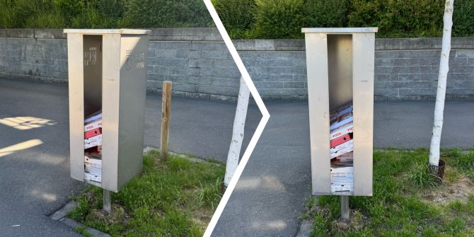 Pizzakarton-Sammelboxen Thun