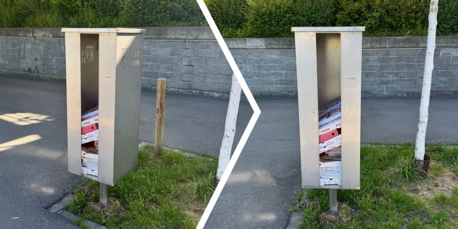 Pizzakarton-Sammelboxen Thun