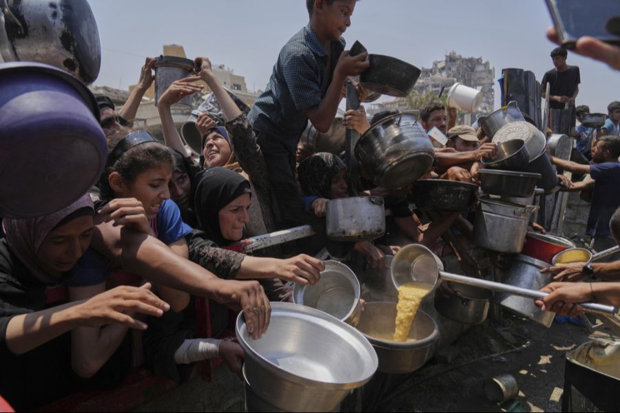 Zurzeit kämpft die Bevölkerung im  Gazastreifen mit einer katastrophalen Hungersnot.