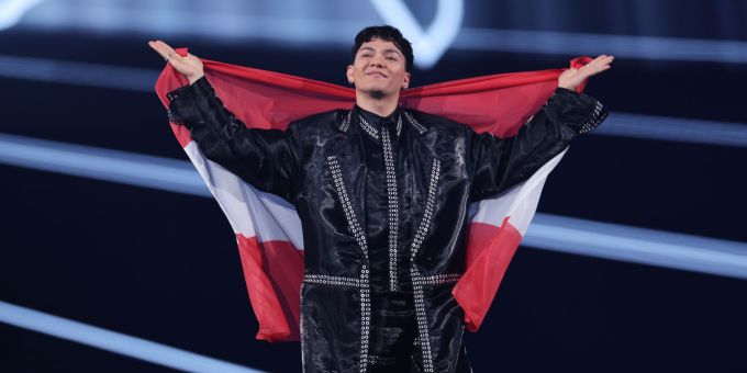 Strahlender Gewinner: JJ aus Österreich hat den ESC gewonnen. esc finale 2025
