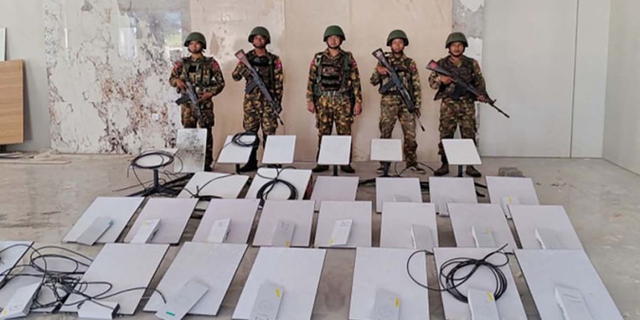 Myanmar Razzien Cyberkriminalität Starlink