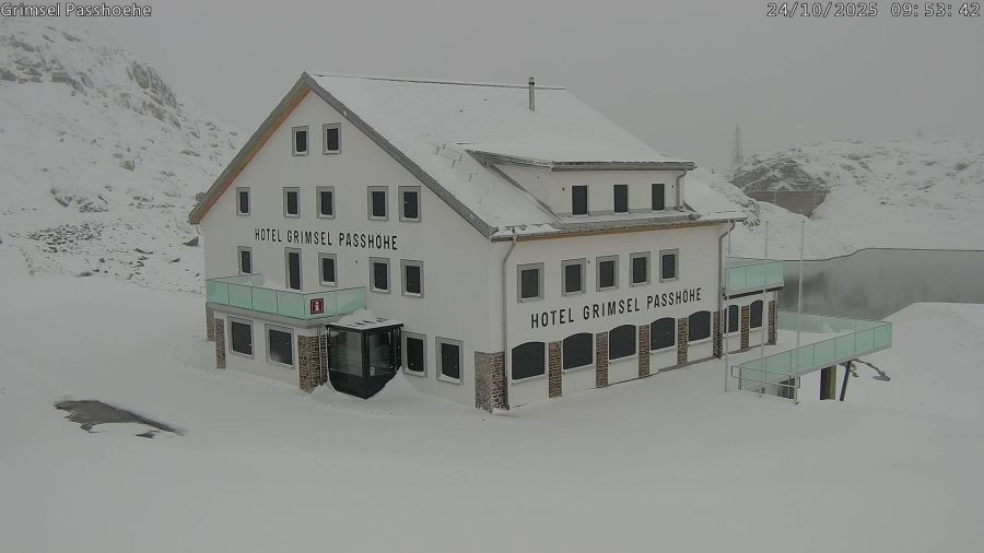 Verschiedene Pässe, darunter auch der Grimselpass, sind bereits geschlossen.