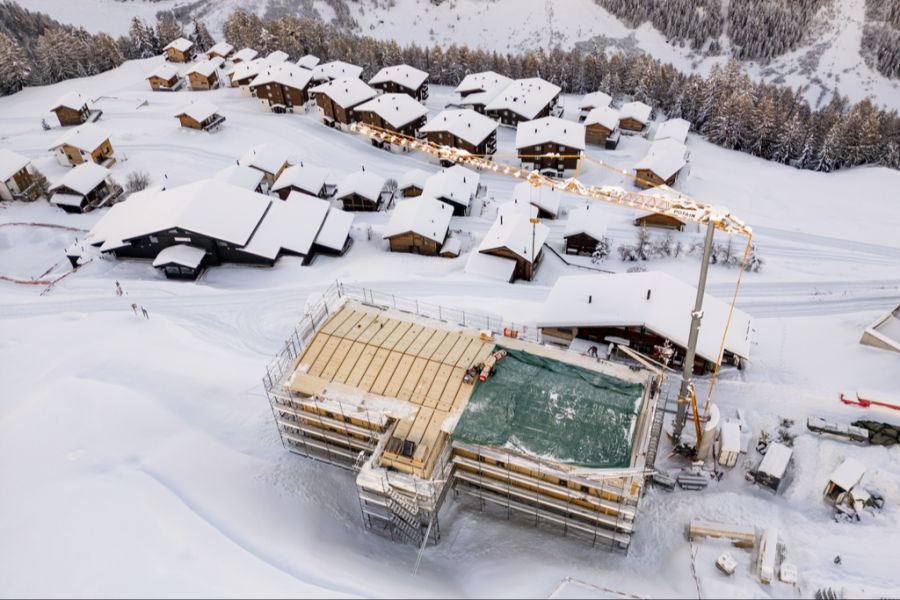 Auf der Lauchernalp entsteht ein Hotel, mit dem verlorene Kapazitäten kompensiert werden sollen.
