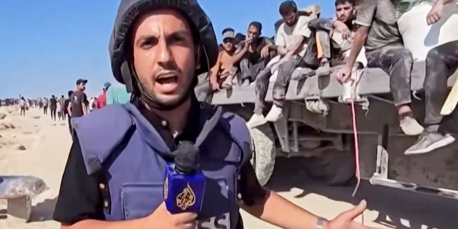 Der Korrespondent des arabischen Senders Al-Dschasira, Anas al-Scharif, wurde zusammen mit anderen Journalisten getötet. (Archivbild)