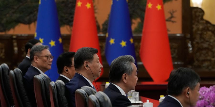 China EU Delegation Flaggen