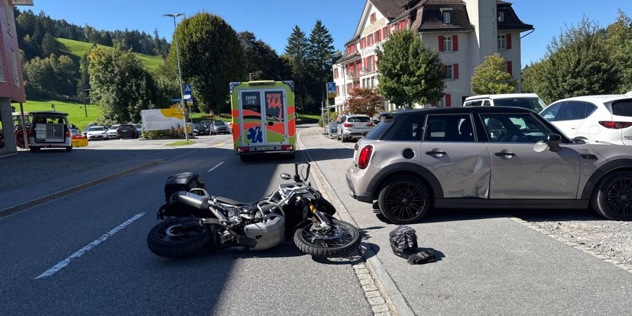 Unfall in Jakobsbad