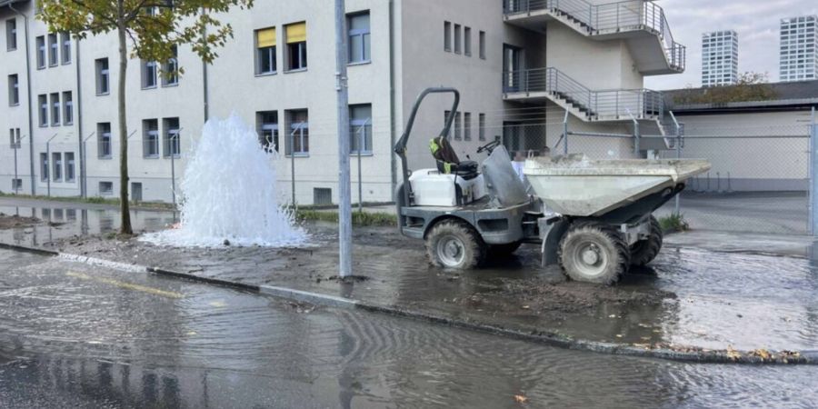 Beschädigter Hydrant