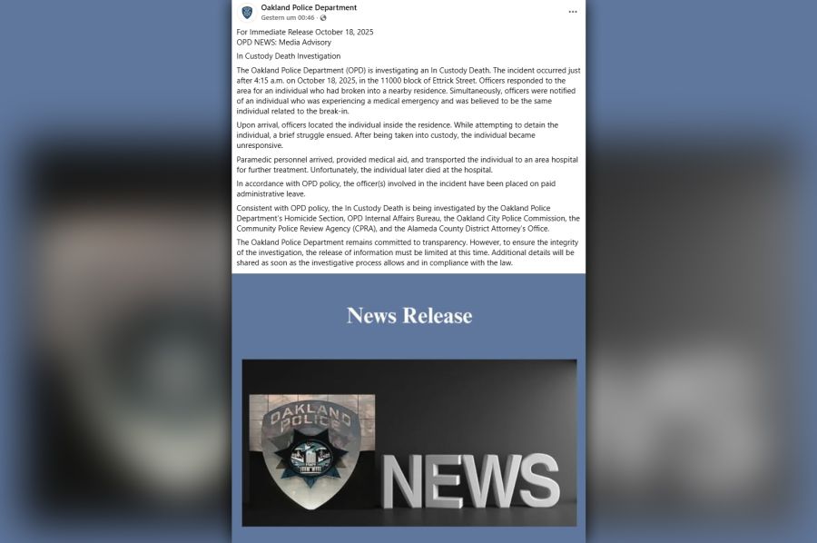 Oakland Police NFL Martin