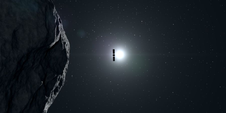 Die Raumsonde Hera erreicht im November ihr Ziel: Sie ist dann nur noch rund 30 Kilometer vom Asteroidenmond Dimorphos entfernt - nah genug, um den Forschenden erste brauchbare Bilder z...