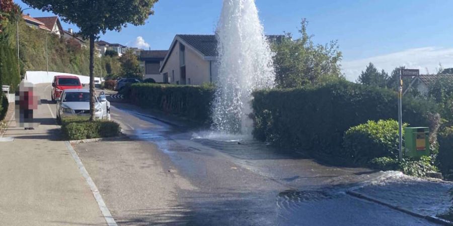 Der Geflüchtete krachte in Wil SG mit seinem Fahrzeug in einen Hydranten und setzte danach die Fahrt fort.