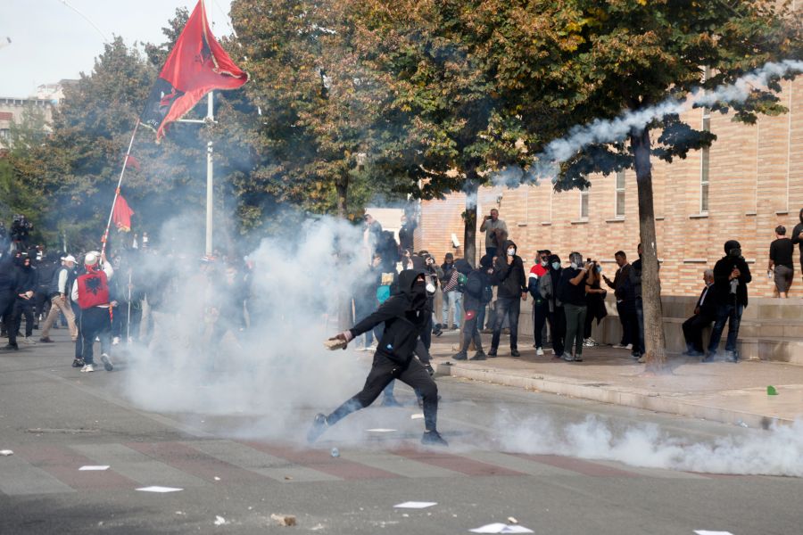 Es kam auch zu Zusammenstössen mit der Polizei.