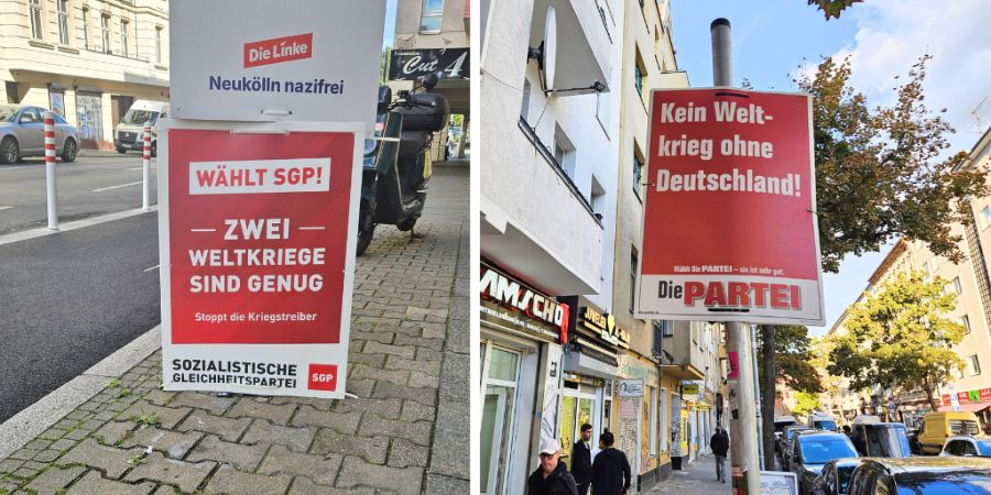 Wahlplakat SGP und die Partei in Berlin