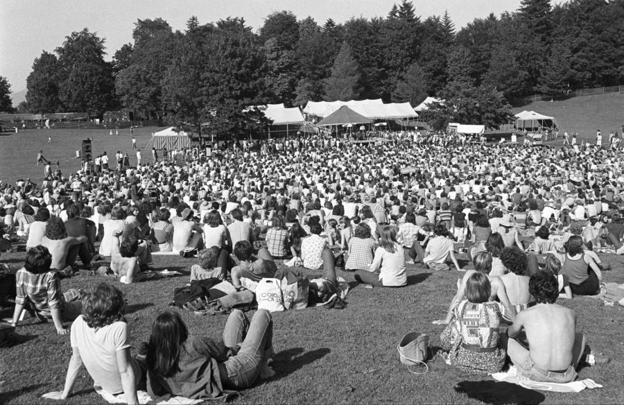 1977 feierte der Gurten als «Internationales Folkfestival Bern-Gurten» Premiere.