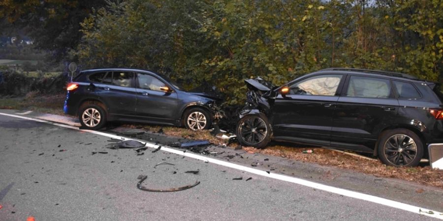 Bei einer Frontalkollision in Maienfeld GR wurden ein Autolenker und eine Autolenkerin verletzt.