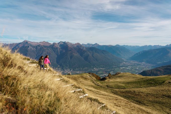 Herbstliche Wanderung auf dem Monte Tamaro. Monte Tamaro.