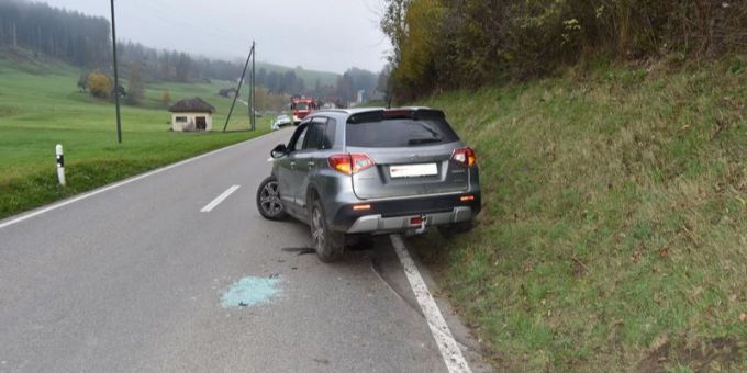 Selbstunfälle in Herisau AR und Niederteufen AR. Selbstunfälle