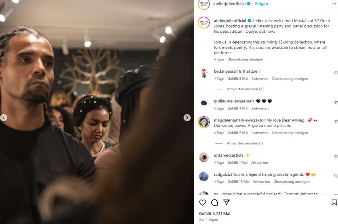 Akala war bei der Veranstaltung mit dabei. Gerüchten zufolge ist er der neue Mann an Angelina Jolies Seite. Akala Jolie