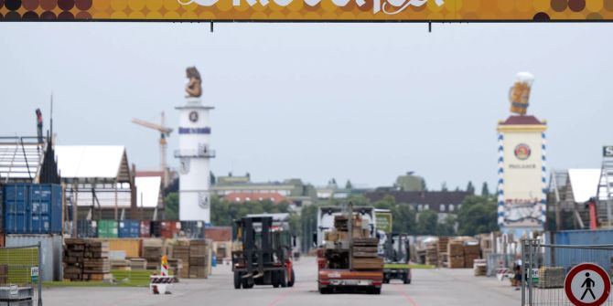 Oktoberfest-Vorbereitungen