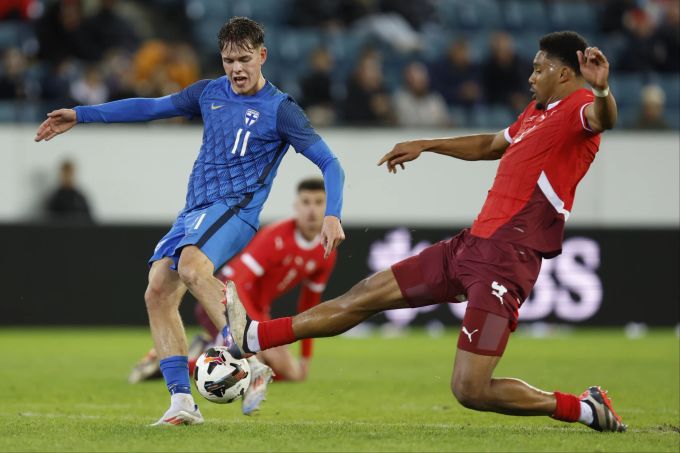 Casper Terho dá à Finlândia a liderança nas eliminatórias para o Campeonato Europeu contra os Sub-21 suíços. EM Schweizer NAti
