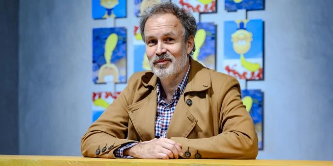 Philippe Chappuis, der Zeichner Zep, posiert anlässlich einer neuen Ausstellung in Saint-Maurice. (KEYSTONE/Jean-Christophe Bott) Zep