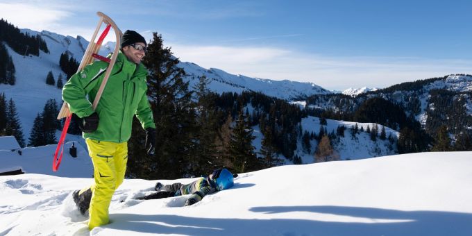 Die Stockhütte auf der Klewenalp ist geöffnet. Wintersport