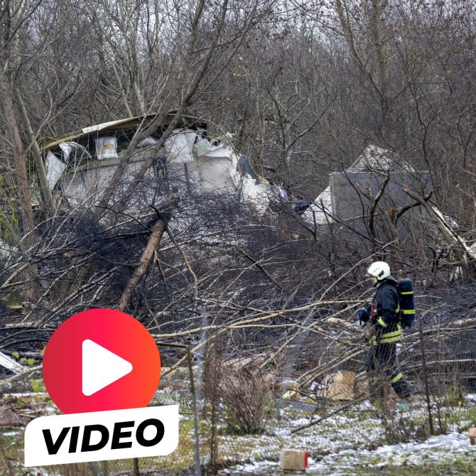 DHL Flugzeugabsturz Litauen Trümmer