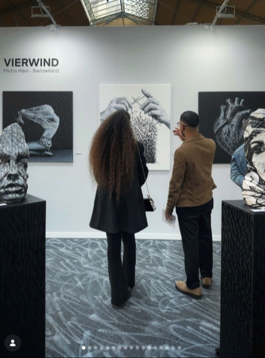 Momentaufnahme von einer Ausstellung des Berner Künstlers.