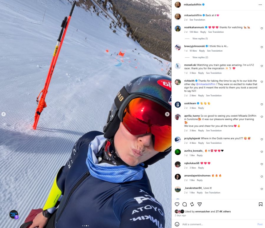 Mikaela Shiffrin Training