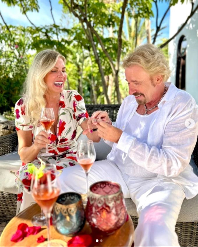 Thomas Gottschalk und seine Karina haben sich verlobt. thomas gottschalk
