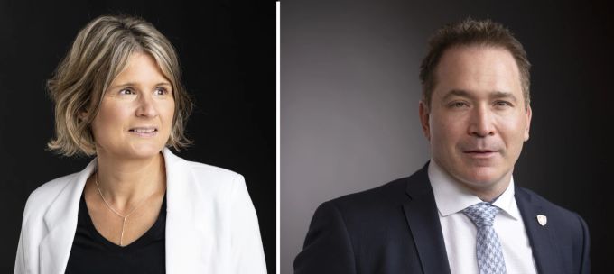 Nationalrätin Barbara Steinemann (SVP/ZH) und Nationalrat Michael Graber (SVP/VS). Barbara Steinemann Michael Graber