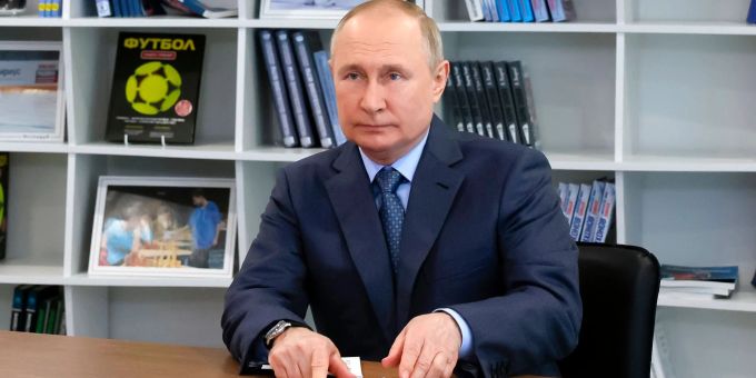 Will im Ukraine-Krieg weiter voranschreiten: Russlands Präsident Wladimir Putin. Ukraine Krieg