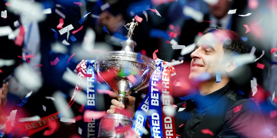 Zum siebten Mal Snooker-Weltmeister: Ronnie O'Sullivan.