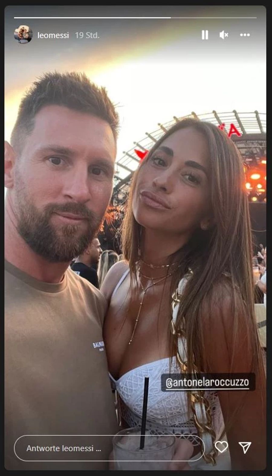 Lionel Messi geniesst die Ferien mit seiner Ehefrau Antonella Roccuzzo in vollen Zügen.