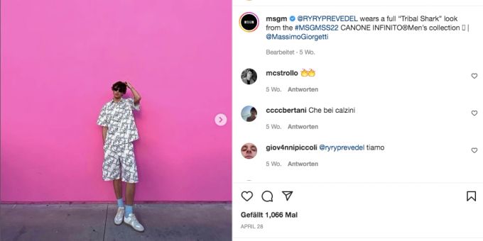 Das Hawaiihemd neu interpretiert von MSGM. Hawaiihemd