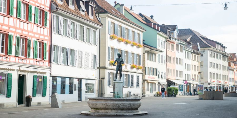 Brunnen in der Steinbergstrasse in Winterthur.