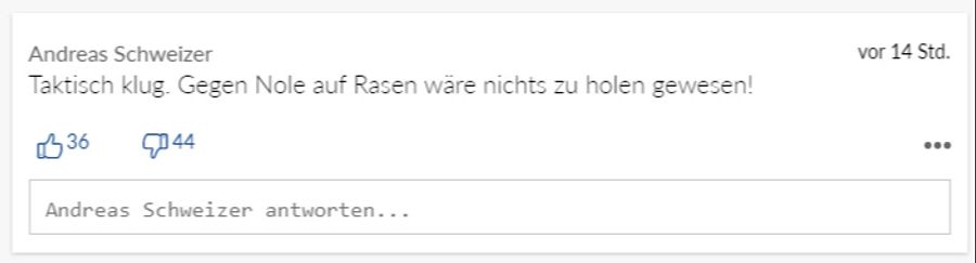 Für «Andreas Schweizer» ist klar, wer beim Final als Sieger vom Platz gegangen wäre.