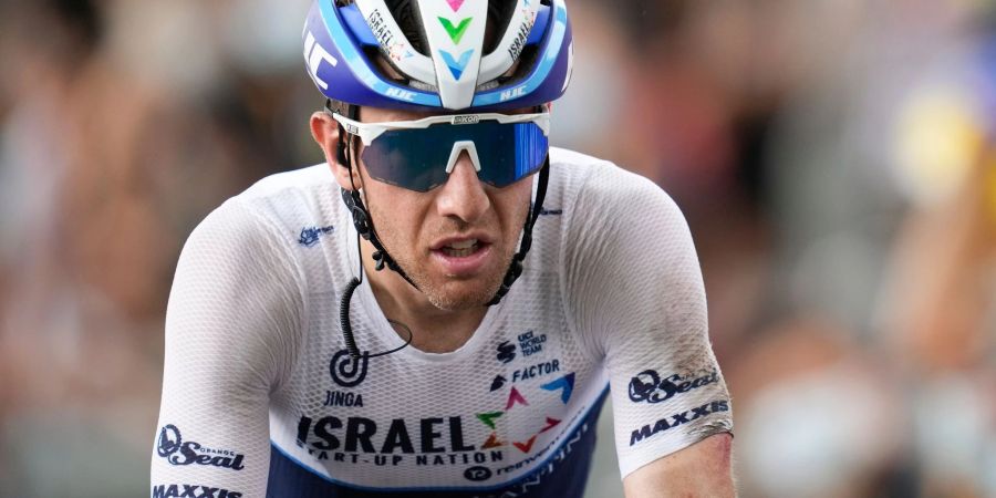 Wurde positiv auf das Coronavirus getestet: Der Kanadier Michael Woods, 2021 bei der Tour in Aktion.
