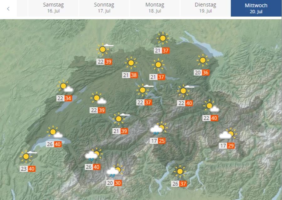 Nächste Woche könnte sogar die 40-Grad-Marke geknackt werden.