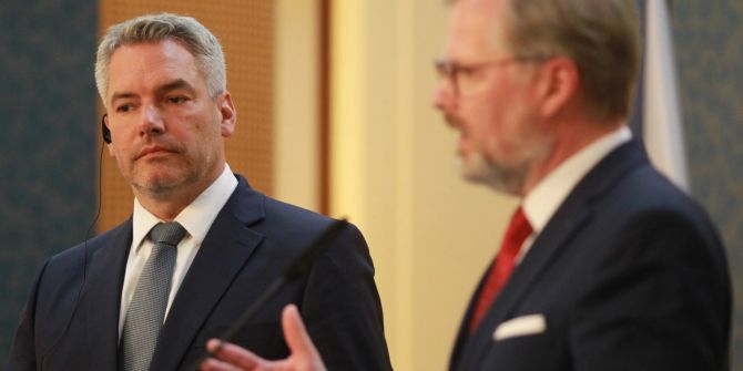 Austrian Chancellor Nehammer in Prague