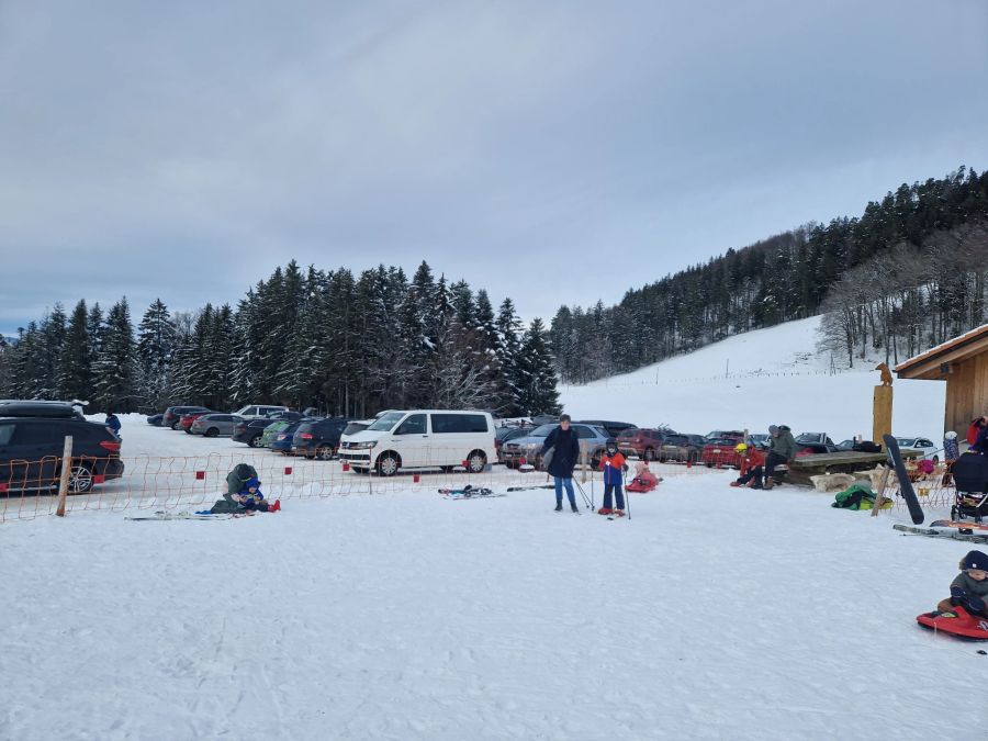 Skifahren strapaziert das Budget am Mont-Gibloux FR nicht allzu sehr. Auch der Parkplatz ist gratis.