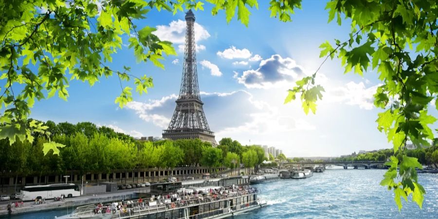 Eiffelturm Seine Paris Ausschnitt