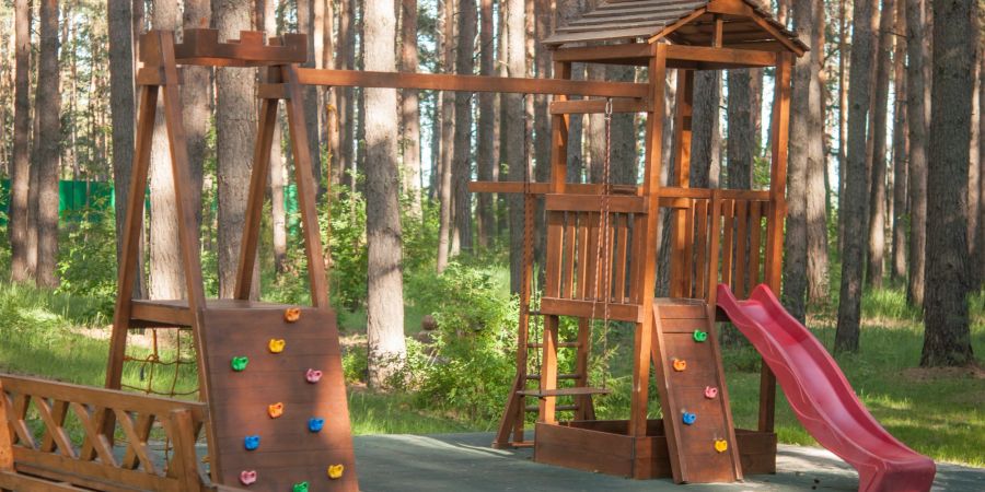 Spielplatz, Holz, Garten