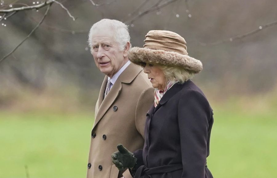 King Charles und Gattin Camilla. Der britische Monarch wurde kürzlich mit Krebs diagnostiziert.