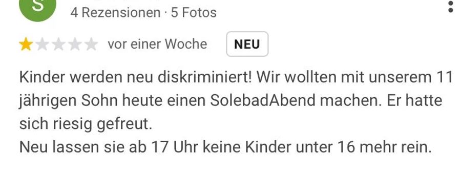 Sie vergibt deshalb sogar nur einen Stern.