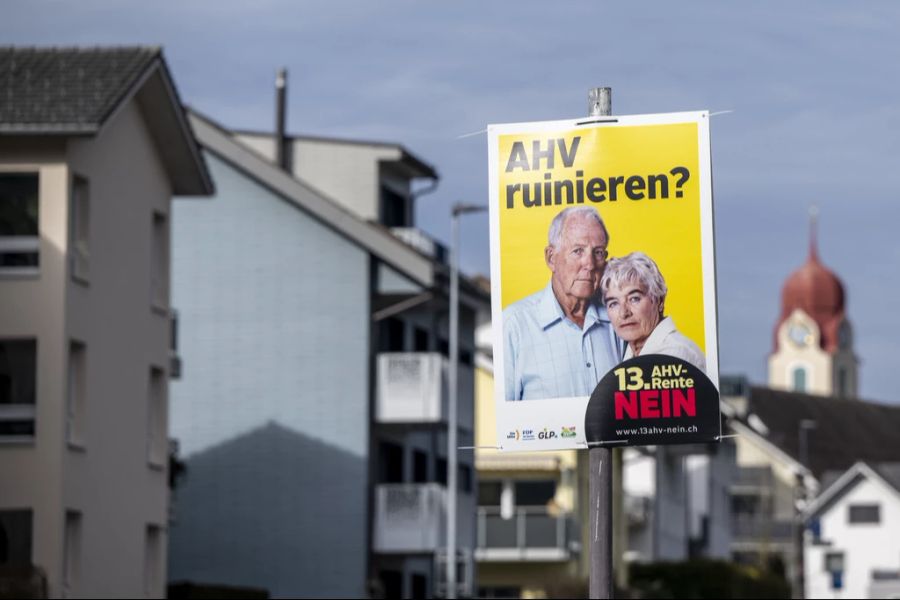 13. AHV-Rente Abstimmung Plakat