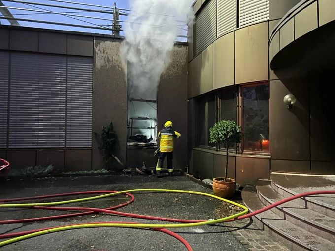 Beim Brand entstand ein Sachschaden. Brandschaden in Diepoldsau